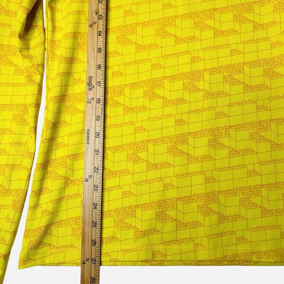 Adidas & LEGO Athletic Top Youth Kids XL Yellow Crewneck Jersey Long Sleeve - Picture 4 of 10